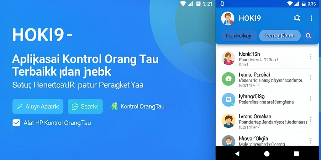 Antarmuka HOKI9 dengan fitur kontrol orang tua yang intuitif dan mudah digunakan.