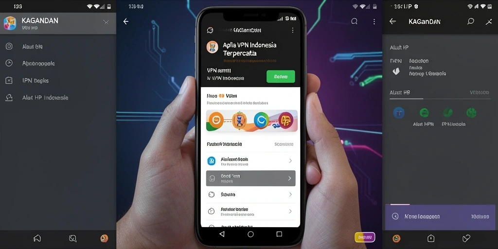 Tampilan antarmuka aplikasi KAGANDAN yang sederhana dan intuitif.