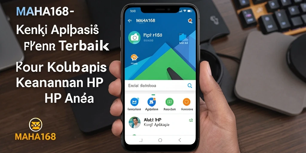 Antarmuka utama aplikasi MAHA168 yang menunjukkan fungsi kunci aplikasi.