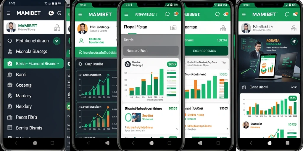 Antarmuka MAMIBET menampilkan berita ekonomi terkini dan analisis pasar.