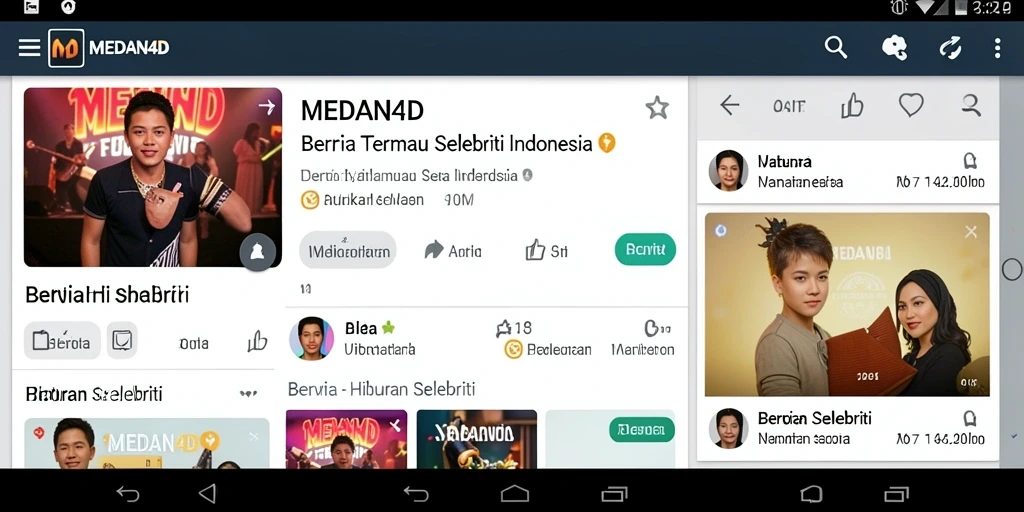 Tampilan antarmuka aplikasi yang menarik dan informatif.