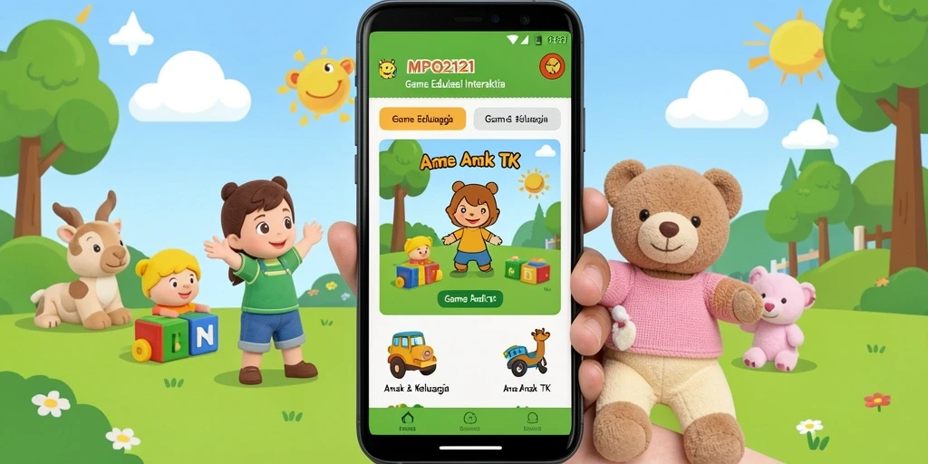 Screenshot MPO2121 menampilkan antarmuka permainan edukatif yang ceria.