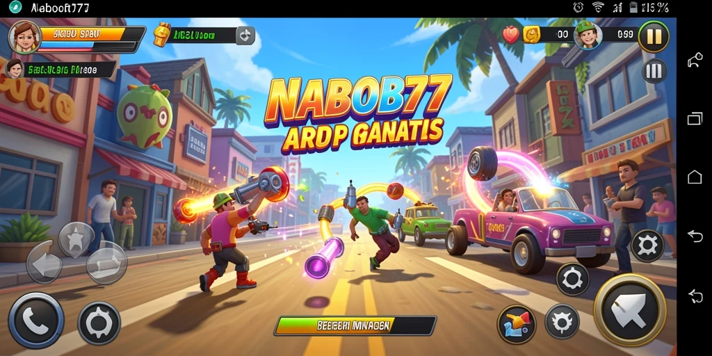 Tampilan antarmuka NABOB77 yang penuh warna dan menarik.