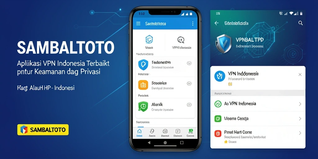 Antarmuka utama SAMBALTOTO yang menunjukkan fitur VPN.
