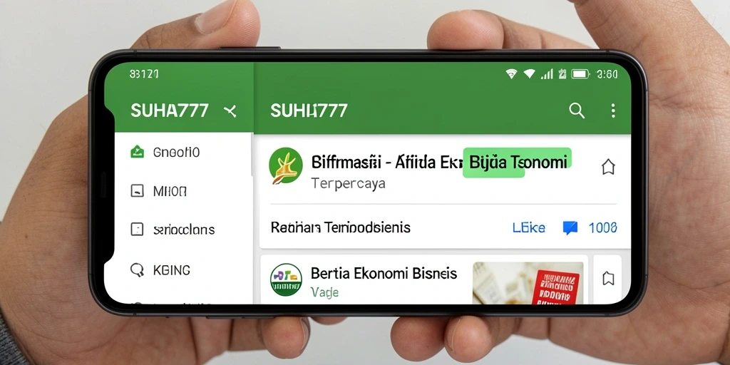 Tampilan antarmuka aplikasi SUHU777 yang informatif dan menarik.