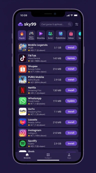 Temukan Aplikasi Populer Terbaik di sky99 — Semua di Sini!